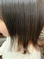 パチャールヘアー(PACAR HAIR)&nbsp;外ハネミディアム×イヤリングカラー