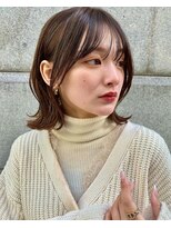 ノアエクレ 銀座(noah ecle)&nbsp;『noah ecle仲村』韓国風ニュアンスカラーくびれ外ハネボブ♪