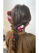 フェリーチェ(Felice)&nbsp;編みおろし 成人式ヘア 卒業式ヘア 振袖ヘア 結婚式 ゆるふわ