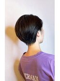 《GRANDLINE友田千栄》メンズライクなアップバングショートヘア