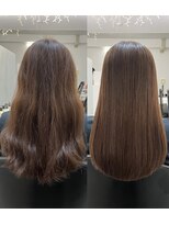 イレス 札幌駅前(IRESU)&nbsp;ドレスヘア/透明感ベージュ/縮毛矯正・ストレー ト/波巻き