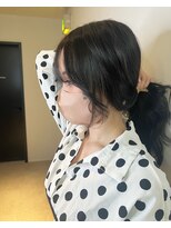 ジエクトカナウ 大阪梅田店(The Ect canow) セミロング/オルチャンヘア/ワンホンヘア/ミントベージュ