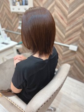 ヘアメイクゼロ 坂戸駅前店(hairmake zero) カット+クリスタルハイブライトカラー+AujuaTR