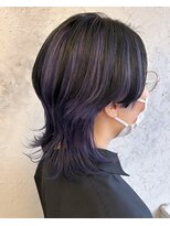 ヘアスタジオニコ(hair studio nico...) umbrella color lavender×black