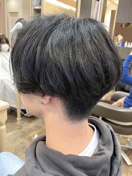 アルターリール(aL ter Rire) アッシュブラック/カルマパーマ/ベリーショート/鎌取/中村郁未