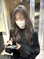 アルカナ 明治神宮前原宿(ARCANA)&nbsp;切りっぱなしボブ エアリーロング 美髪 ピンクブラウン