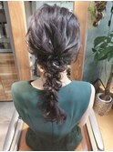 編みおろしヘアセット