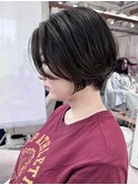大人可愛い20代30代小顔くびレイヤー愛されショートボブ
