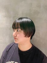 ロディーナ 大口 新子安(rodina)&nbsp;【アクセントカラー☆】×スッキリ刈り上げ丸みショート