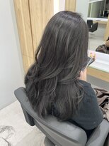 クシュ 本川越店(kusyu...)&nbsp;イメチェンホワイトブロンド外ハネボブ美髪ワイドバング韓国黒髪