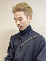 タロ(TALO)&nbsp;【TALO】メンズかきあげショート×ブロンドベージュ