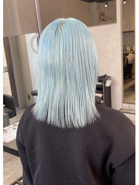 シエンゴールド(CIEN gold) 水色カラー/ライトブルー/ペールブルー#浜松駅#カラー#ブリーチ