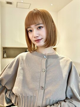 アペロ 柏(Apero) 切りっぱなしボブ//オレンジベージュ/フェイスレイヤー