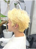 調布メンズカットダブルカラー抜きっぱなしカラーブランド