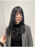 【MIZU】ブルーブラック×レイヤーカット