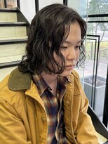 ノーバル バイ シエスタ 池袋(NoVal by siesta)&nbsp;ミディアムパーマ/メンズミディアム/メンズボブ/池袋LANA