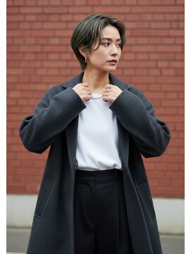 フルショウ 小牧(FURUSHO) オリーブグリーン/バタフライカット/レイヤーショート/