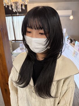 ロングウルフカット