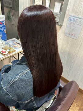 美髪ケア/ナチュラルストレート/乾燥対策/ココアブラウン/モテ髪
