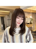 ドルセ(Dulce)&nbsp;レイヤーカット×オリーブカラー