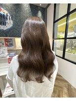 カシータフロル 岐阜店(Casita flor)&nbsp;【Casita flor岐阜北方】ブリーチ無し　オリーブベージュ