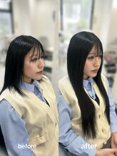 ララ モアナ(LaLa Moana) ダークブルー/人毛100%エクステ/イメチェン/シールエクステ