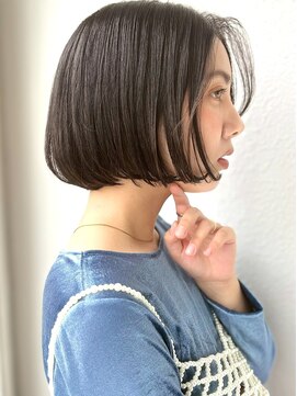 カバーヘア ブリス 戸田公園西口店(COVER HAIR bliss) 切りっぱなし/ショートボブ/透明感カラー/ブリーチなしp戸田公園