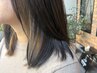 カット＋ちょこっとデザインカラー（インナーorハイライト8枚）コース