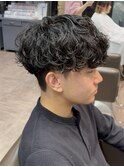 STYLE MENメンズカットダウンバング60%シャドウパーマ藤沢