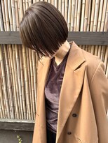 ドルセプラタ(Dulce plata)&nbsp;【kaN.】グレージュデザインカラーハッシュカットミディアムヘア