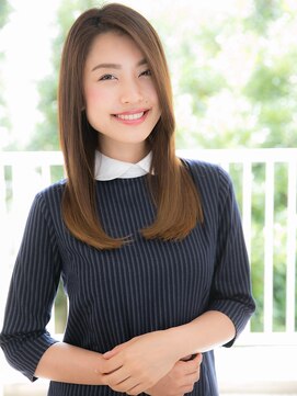 オーブ ヘアー アクネ 長岡京店(AUBE HAIR acne) 品のある大人ストレートスタイル