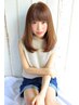 髪に優しいオーガニックカラー+カット＋髪質改善TR＋炭酸泉