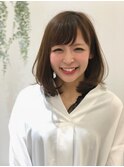 小顔に見えるワンカールミディ☆