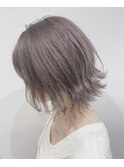 LEMO ミルクティーグレージュ 切りっぱなしボブ