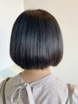 アークスヘアー&nbsp;襟足すっきりで大人かわいい☆暗髪グレージュ×小顔大人ボブ
