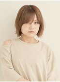 ボブ/カーキグレージュ/マッシュショート/大人かわいい[新宿駅]
