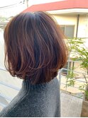 [OCEAN Hair&Life藤原純]ひし形レイヤーボブ×白髪ぼかしカラ-☆