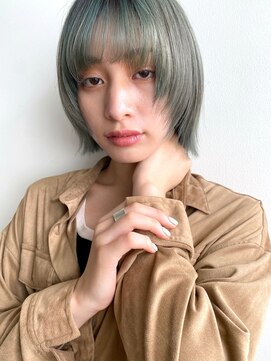 ガレージ バイ グリーン 原宿 表参道(Garage by green) 【loki】マッシュウルフ