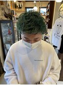 メンズショートスタイル(緑)