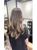 ミルクティーバレイヤージュ　白髪ぼかし　髪質改善