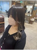グレージュカラー☆イヤリングデザイン