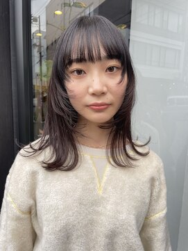 ヘアー アイス ルーチェ(HAIR ICI LUCE) ウルフヘア レイヤーカット ロングウルフ 似合わせカット / 山中