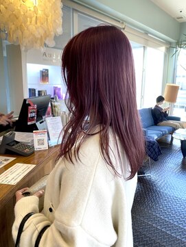 ヘアラウンジ アングゥ(hair lounge ungu) モーヴピンクカラー