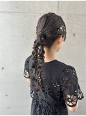 うなじスッキリアップヘア！結婚式 二次会 お呼ばれドレス 着物