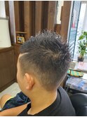 ソフトモヒカン＆ライン付き