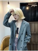 【TAKUYA】rough blonde bob