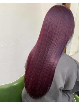 コニーズヘアサロン(Connie's Hair Salon) ブリーチなしで作る濃&深ピンクブラウン♪