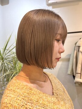 リシェア(re.share) グレージュカラー/切りっぱなしボブ/ミニボブ