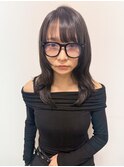 ハッシュカット/地毛風カラー