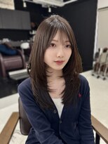 ハピネス 梅田茶屋町店(HAPPINESS)&nbsp;ミディアムレイヤー/韓国ヘア/ウルフ/顔周りカット/髪質改善